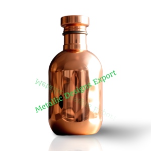 Pure Copper Water Bottle with Airtight Seal Compact <b>500ml</b>, Ayurvedic Wellness Ideal for Travel and Daily Use and Wide Capacity - Product Image 1
