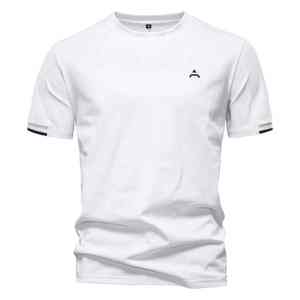 Camiseta de algodón de verano personalizada para hombre, tela ligera y transpirable, ropa informal diaria elegante - Product Image 4