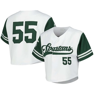 Camiseta Deportiva Corta de Béisbol y Sóftbol para Mujer, Ajustada, de Poliéster Sublimado, con Logotipo Bordado, Personalizable - Product Image 4