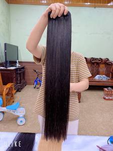 Extensiones de Cabello Virgen Vietnamita Remy Liso Extremo HD Transparente para Máquina de Encaje Doble Trama 100% Cabello Natural - Product Image 6