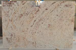 Modern Design Premium Ivory Brown Polished Granite Slab Big Size with Excellent Stone Quality - Product Image 2