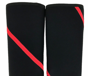 Genouillères d'hiver unisexes en néoprène et nylon de haute qualité 7 mm, personnalisées, pour la musculation, respirantes, antidérapantes, élastiques - Product Image 2