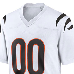 2025 Saison Nouveaux Designs Maillot de football à manches courtes pour hommes Maillot d'équipe imprimé respirant pour le football américain Prix de vente - Product Image 4