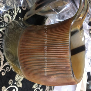 Taza de Beber Personalizada de Cuerno de Buey y Búfalo Natural, Tazas de Cuerno de Beber Estilo Animal Hechas a Mano con Grabado en Taza Grande de Piedra - Product Image 4