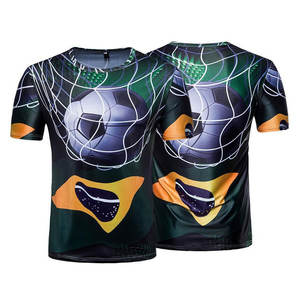 Venta al por mayor Casual moda manga corta verano hombres ropa sublimación camiseta/secado rápido Fitness deportes hombres camisetas - Product Image 6