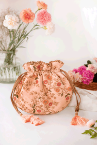 Sac Potli brodé ethnique pour femme, sac cadeau traditionnel pour mariage et fête, élégant et tendance, vente en gros - Product Image 6