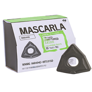 Inserto de Torneado Indexable WNMG 060404E-MT5315D de 3.81mm ISO con Recubrimiento MT-CVD, Paquete de 10 para Herramientas de Torneado de Precisión - Product Image 2