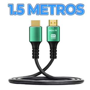 Cable HDMI 2.1 Ultra HD de 1.5 Metros, Adaptador Profesional para Proyector, Conectores USB Tipo C, 8K 60Hz, Alta Velocidad, PVC y Nailon, 1.8M - Product Image 4