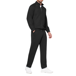 ชุดวอร์มแขนยาวสำหรับผู้ชายชุดวอร์มแขนยาวสีพื้นระบายอากาศน้ำหนักเบา - Product Image 3