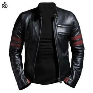 แจ็กเก็ตหนังแท้สำหรับผู้ชายแจ็กเก็ตฤดูหนาวแบบสตรีทแฟชั่น - Product Image 1
