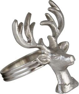 Servilleteros con acabado plateado de Reno del Valle, calidad Vintage de Metal para cenas, fiestas, Diwali, Navidad, Año Nuevo, bodas y bodas - Product Image 4