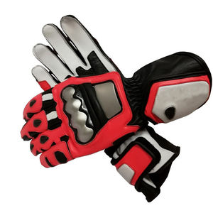 ถุงมือหนังสำหรับแข่งรถมอเตอร์ไซด์ถุงมือแข่งรถหนังวัว - Product Image 3