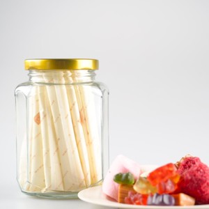 Flat Hexagonal Glass Food Jars 375ml Capacity for Honey <b>Jelly</b> Candy Chocolate & Canned Food Storage - Product Image 4