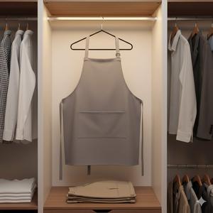 Professional Kitchen Gabardine Durable Gray Cotton-Polyester Garment| Adjustable Fit | Restaurant, Bakery & Craft Workwear <b>Apron</b> - Product Image 4