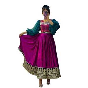 ชุดเสื้อผ้าอินเดีย ปากีสถาน คุณภาพดีที่สุด สำหรับผู้หญิง ชุดอัฟกานีซาลวาร์ คามีซ 3 ชิ้น ดีไซน์ล่าสุด แฟชั่นสำหรับงานปาร์ตี้ ชุดแต่งงาน - Product Image 1