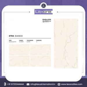 Carreaux de dalle de marbre émaillée entièrement polie d'aspect pierre naturelle Grand 1200x600 600x1200 Mur Porcelanato Porcelanato Carreaux de céramique Brillant - Product Image 2