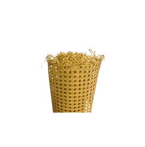 Hojas de rollo de malla de caña de plástico amarillo de 90cm de longitud de fábrica de Vietnam para muebles bolsas proyectos artesanales jardín y exterior - Product Image 4
