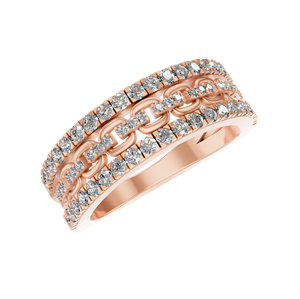 2025 tendance concepteur chaîne lien laboratoire cultivé bague en diamant personnalisé bijoux fins 14k or fabriqué à la main audacieux bande usine mariages - Product Image 5