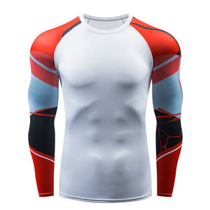 Sublimado Diseña tu propio Rash Guard Custom MMA Manga larga Rash Guard Manga larga Secado rápido Rashguards ligeros - Product Image 2