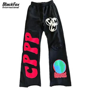 กางเกงซับเหงื่อของผู้ชายกางเกงซักเหงื่อผ้าฝืดสำหรับพิมพ์พัฟกางเกงเอวยางยืดไซส์ใหญ่พิเศษตามสั่ง2025 - Product Image 4