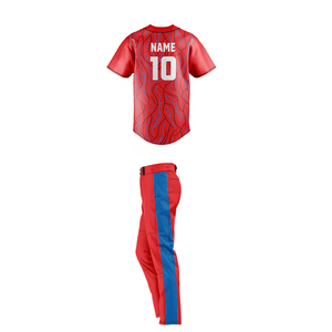 Conjunto de uniforme de béisbol para hombre, jersey y pantalones de poliéster transpirable para entrenamiento de equipo, partidos de liga, ajuste personalizado, ropa deportiva - Product Image 4