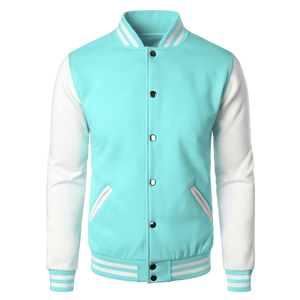 OEM Custom High-Quality Men's Wool Varsity Jacket - Stylish and Warm Outerwear for All Seasons - Product Image 1