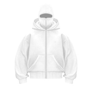 Sudadera con Capucha de Invierno 100% Algodón, Unisex, con Logotipo Personalizado, Transpirable, Forrada, de Dos Piezas, para Deportes al Aire Libre, Informal - Product Image 3