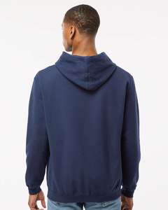 Tultex Fleece Hooded Sweatshirt Custom <b>Navy</b> 100% cotton Fleece Hooded Sweatshirt Pullover Men Hoodies - Product Image 3