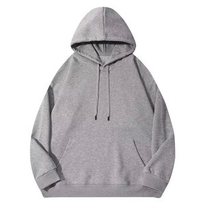 Sudadera con Capucha de Algodón de Manga Larga Informal Personalizada para Hombre, Sudadera con Capucha de Color Sólido Estampada de Moda para Otoño - Product Image 3