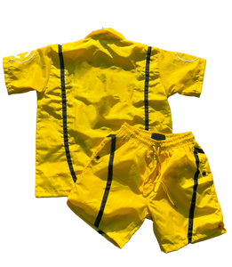 Custom Men's Sets Polyester Windbreaker <b>Polo</b> <b>Shirt</b> Cargo Shorts 2 Piece Set Jogging Suit Nylon Men Short Set Tracksuit for Men - Product Image 2