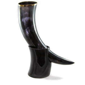 Cuerno de bebida medieval vikingo natural hecho a mano 100%, estilo religioso, cerveza económica, cuerno para beber por artesanía de media luna - Product Image 4