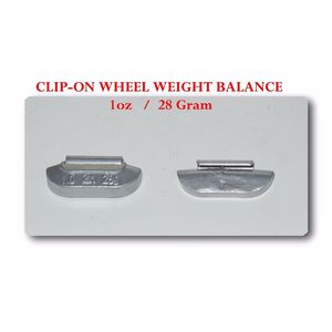 Poids d'équilibrage de roue à clipser de type P, 1 oz (28 grammes), P1.00, sans plomb, LOT de 600 au total - Product Image 2