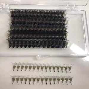 Extensions de cils individuels préfabriquées 5D meilleur choix pour le maquillage quotidien fait à la main OEM marque professionnelle facile à appliquer 15mm synthétique - Product Image 4