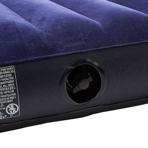 INTEX 191x76x25cm blu gonfiabile materasso ad aria con superficie floccata letto per ospiti - Product Image 2