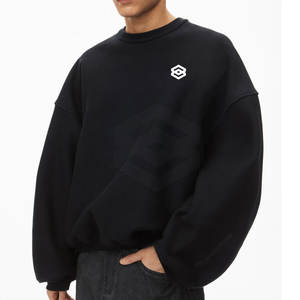 Sweats à séchage rapide pour hommes Meilleures ventes Sweats surdimensionnés pour hommes de haute qualité Couleur unique Col rond - Product Image 4