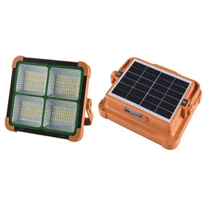 Prix compétitif Projecteur solaire de camping Projecteur de panneau solaire à LED à économie d'énergie Éclairage extérieur portable en aluminium 80 120
