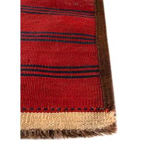 Alfombra de Lana Anudada a Mano Kiaan, Rojo Naranja Paem-498, Patrón Geométrico Abstracto, Kilim para el Hogar, Rectangular 9x12, para Entrada, Habitación Juvenil - Product Image 4