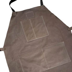 Multi-Purpose Industrial Safety Cleaning Tools Durable Cowhide <b>Leather</b> Sleeveless Bib Welding <b>Apron</b> - Product Image 5