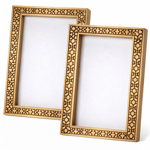 Cadre photo en bois classique avec sculpture en colonne, cadre photo décoratif, support, style vintage, cadre en bois pour la décoration de la maison - Product Image 3