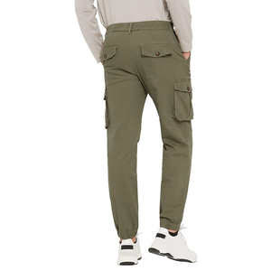 Pantalones Cargo de algodón de alta calidad para hombre, pantalones informales de trabajo de construcción, cintura media, nuevo diseño personalizado, bolsillos, gran oferta OEM - Product Image 3