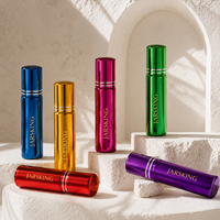 Flacon Roll-on de Luxe en Verre Métallisé 10ml, Flacon de Parfum Chromé Élancé pour la Vente en Gros aux Boutiques de Beauté