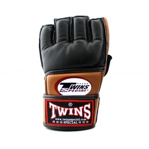 ถุงมือฝึกซ้อม MMA สำหรับฝึกต่อสู้แบบ Grappling รุ่นขายดี สำหรับฝึกซ้อมคิกบ็อกซิ่ง  ทำจากหนังวัวแท้  แบบเปิดฝ่ามือ  ปิดด้วยแถบตีนตุ๊กแก - Product Image 3