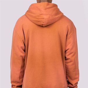Sudadera con capucha lavada de alta calidad de algodón 100% de peso pesado Sudadera con capucha de moda de calle alta - Product Image 4