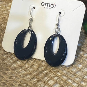 ต่างหูเขาควายสำหรับเด็กผู้หญิง ต่างหูผู้หญิง เครื่องประดับเขาธรรมชาติสำหรับผู้หญิง คุณภาพสูง - Product Image 1