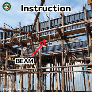 High Quality Lightweight 35x150 PE Plastic Floor <b>Slabs</b> Reusable Formwork Panel for Beam Molding in Workshops - Product Image 4