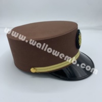 Gorra de Inmigración de Alta Calidad Personalizada para Mujer, Estilo Gambiano, Insignia Profesional, Uniforme, Tela de Poliéster, Ajuste Cómodo