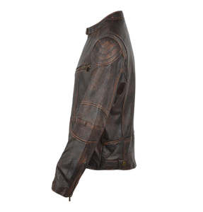 Chaquetas de Motocicleta Negras Casuales Resistentes al Viento para Hombre, Chaquetas de Cuero Cálidas para Invierno - Product Image 6