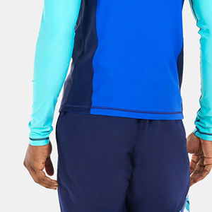 Top Trending New Men's Customized Logo Printed Rash Guard Quick Dry Breathable <b>Swimming</b> Wear Wholesale Crew Neck <b>Clothing</b> - Product Image 3