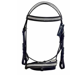 Brida Equipride Acolchada y Cómoda con Diseño Anatómico de Cristal Transparente Diamante, Brida para Caballo de Cuero Anatómico - Product Image 1