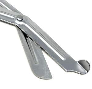 Tijeras de corte de vendaje de primeros auxilios, dentada de punta redonda tijera, tijeras de traumatismo con mango de Color azul cielo, instrumentos quirúrgicos de 5,5" - Product Image 5